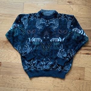 Mock turtleneck grandpa sweater